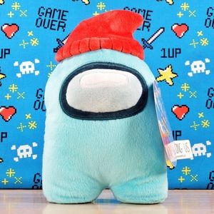 Among Us BLUE CREWMATE 7" w/ Red Beanie 2022 Series 2 100% Genuine Toikido Plush